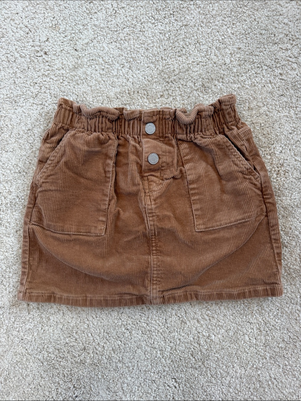 H&M Girls' Corduroy Paperbag Skirt - Tan